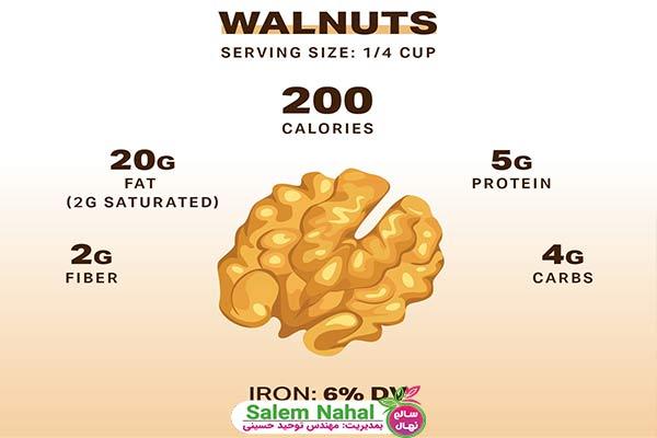 تخمین میزان کالری گردو (Estimate the amount of calories in walnuts)